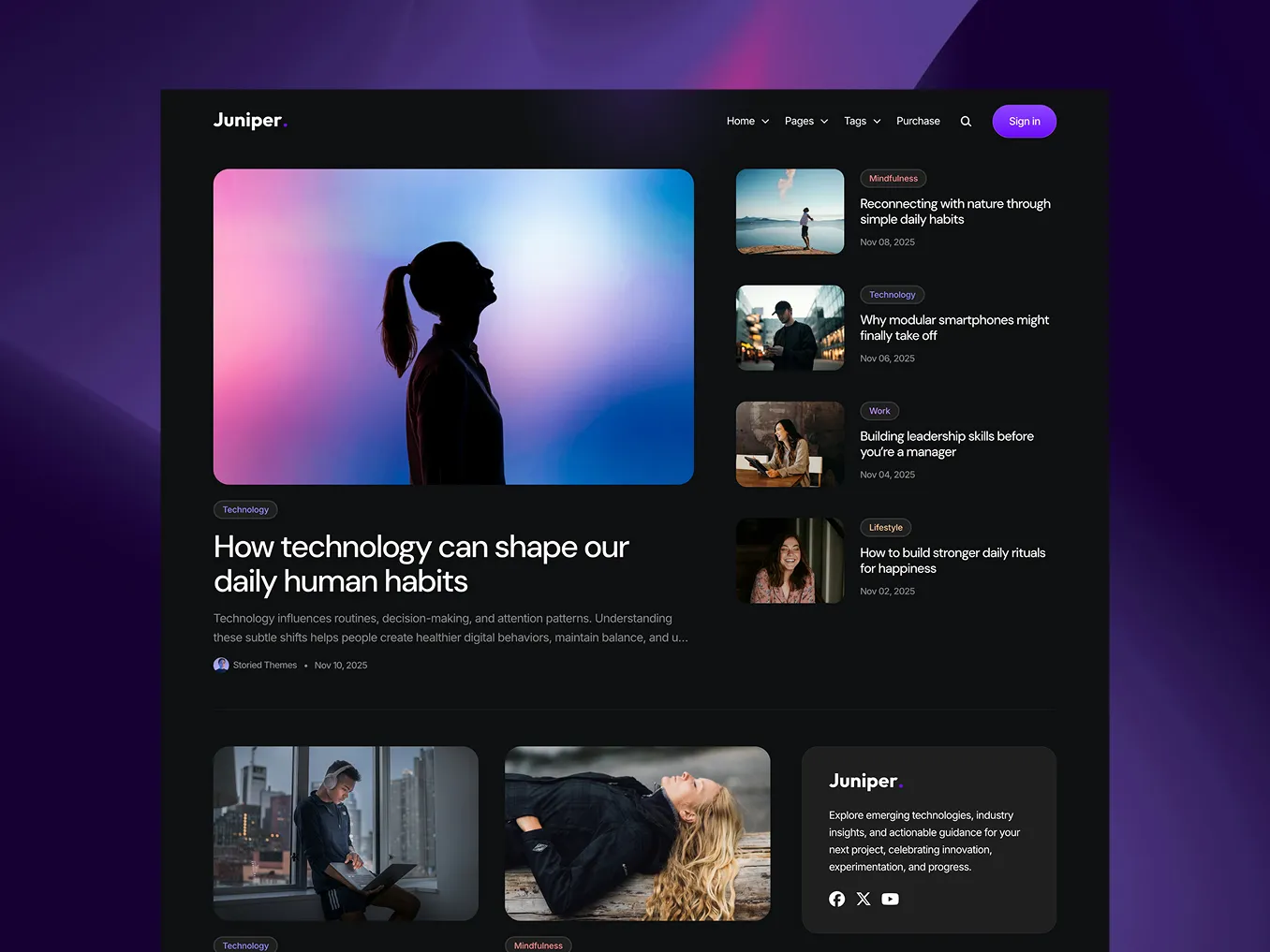 Juniper theme preview