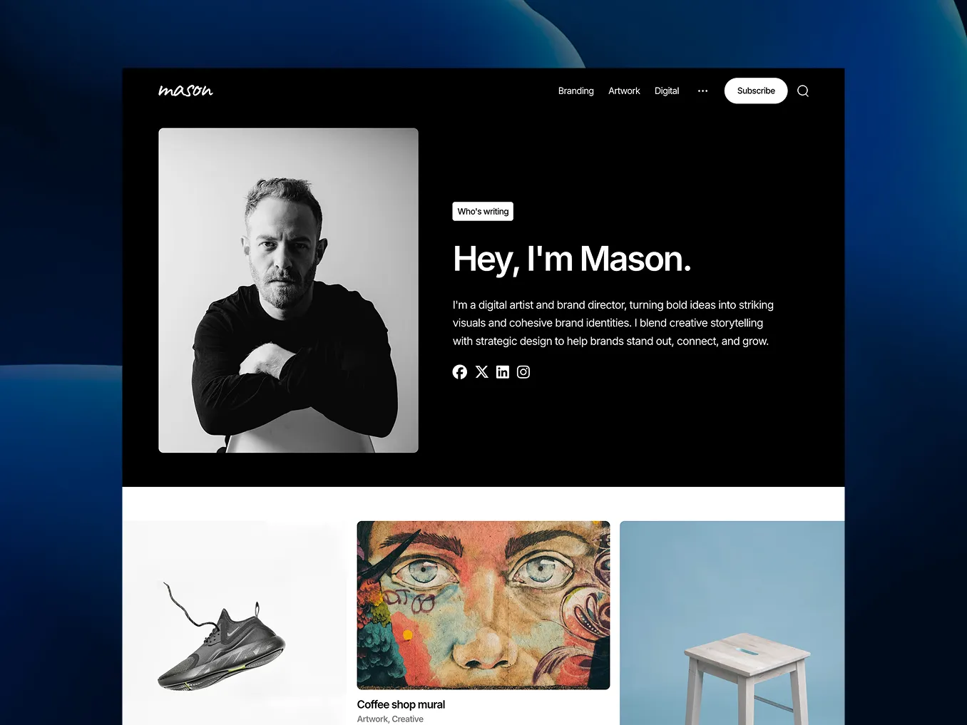 Mason theme preview