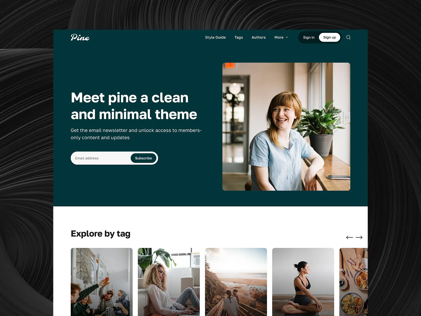 Pine theme preview