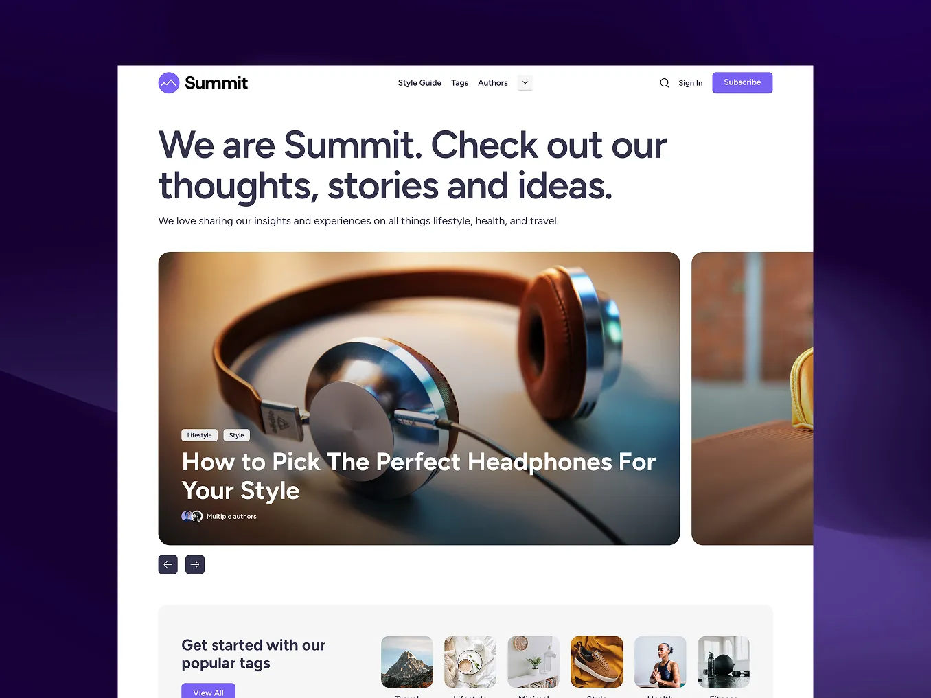 Summit theme preview